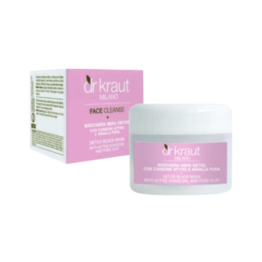 Maschera Nera Detox Carbone Attivo+Argilla pura vaso da 100 ml