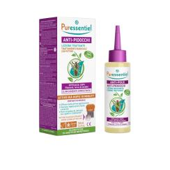 Lozione Anti-Pidocchi con Pettine,Elimina Larve e Lendini Puressentiel 100 ml.
