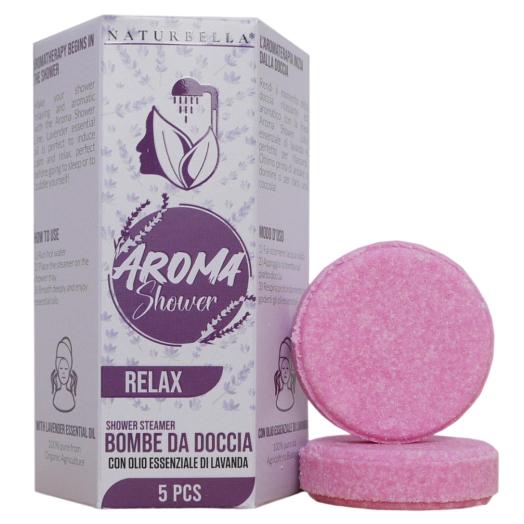 Bombe da doccia Relax alla lavanda confezione da 5 pz. Bombe da doccia Relax alla lavanda confezione da 5 pz.
