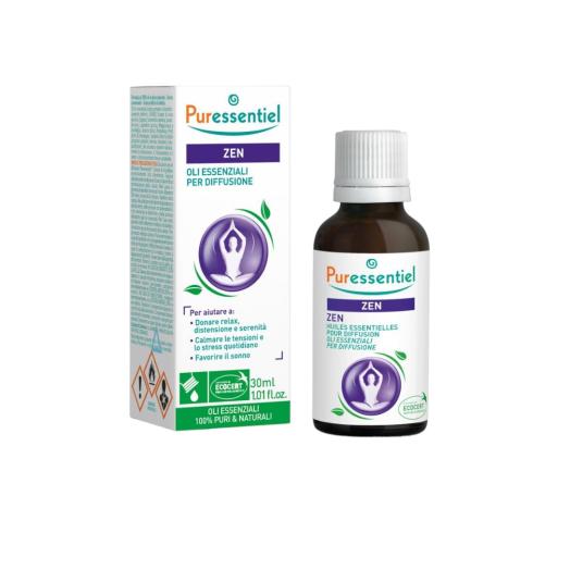 Miscela Zen sonni sereni Puressentiel per Diffusione  30 ml. Miscela Zen sonni sereni Puressentiel per Diffusione  30 ml.