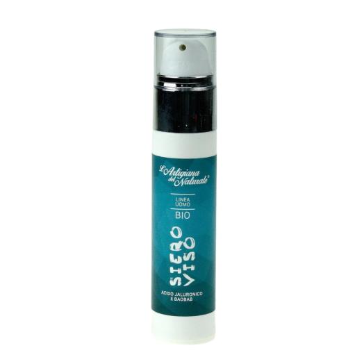 Siero viso Uomo Bio acido Jaluronico e Baobab 50 ml.