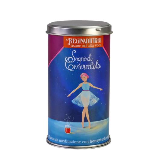 lattina da regalo con 12 Filtri di tisana "Sogno di Cenerentola" ad alta voce