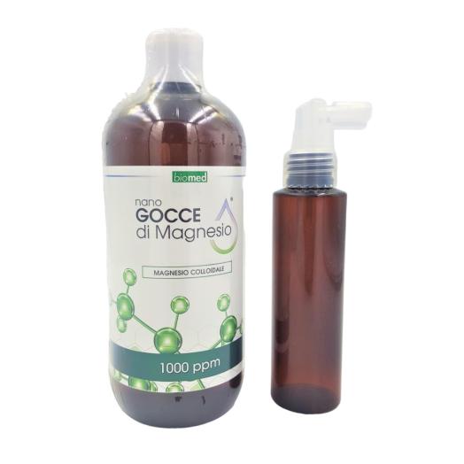 Magnesio GROSSO Colloidale 1000 ppm 500 ml+DOSATORE SPRAY 100 ml