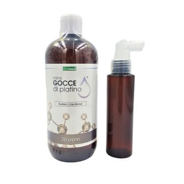 Platino GROSSO Colloidale 25 ppm 500 ml+dosatore spray 100 ml Platino GROSSO Colloidale 25 ppm 500 ml+dosatore spray 100 ml