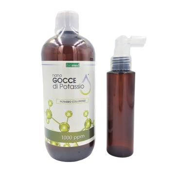 Potassio GROSSO Colloidale 1000 ppm 500 ml+dosatore spray 100 ml Potassio GROSSO Colloidale 1000 ppm 500 ml+dosatore spray 100 ml