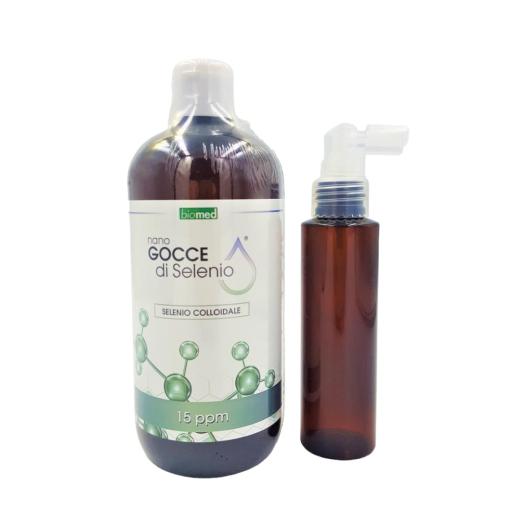 Selenio GROSSO Colloidale 15 ppm 500 ml+dosatore spray 100 ml