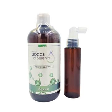 Selenio GROSSO Colloidale 15 ppm 500 ml+dosatore spray 100 ml Selenio GROSSO Colloidale 15 ppm 500 ml+dosatore spray 100 ml