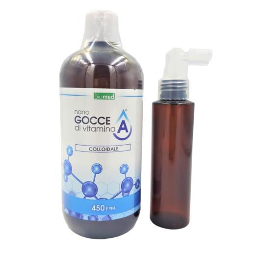 Vitamina A GROSSO Colloidale 450 ppm 500 ml+dosatore spray 100 ml
