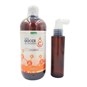 Vitamina C GROSSO Colloidale 1100 ppm 500 ml+dosatore spray 100 ml Vitamina C GROSSO Colloidale 1100 ppm 500 ml+dosatore spray 100 ml
