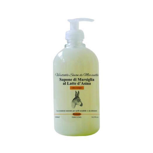 Sapone Marsiglia Liquido Latte Asina 500 ml.