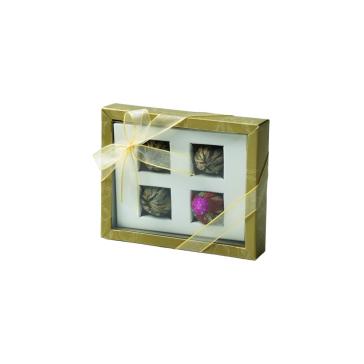 Scatola da 4 differenti nidi di thè verdi cinesi che sbocciano come un fiore Scatola da 4 differenti nidi di thè verdi cinesi che sbocciano come un fiore