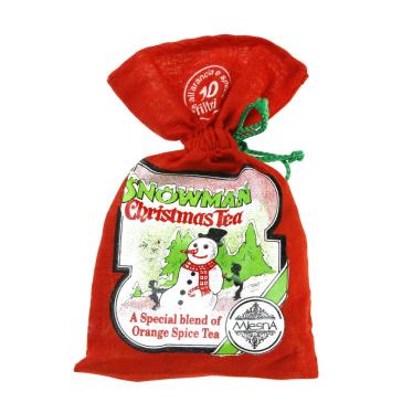 Sacchettino da 10 filtri di the all'arancia e spezie Snowman Christmas Sacchettino da 10 filtri di the all'arancia e spezie Snowman Christmas