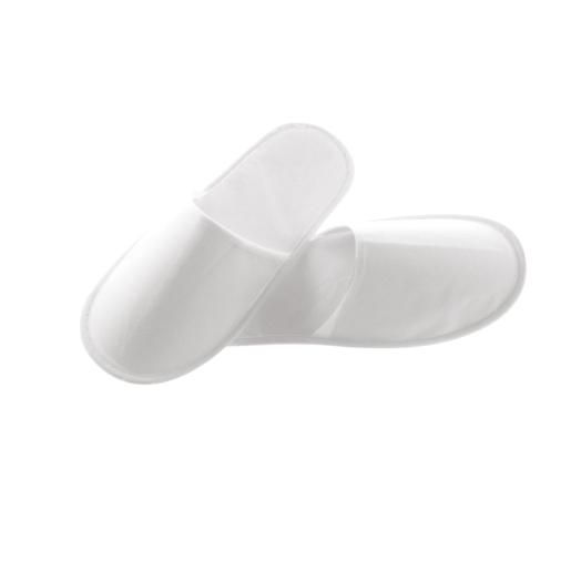 Paio di pantofole  Bianche chiuse in TNT 29cm Paio di pantofole  Bianche chiuse in TNT 29cm