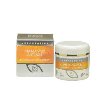 Crema viso Bioattiva Anti Age - Rigenerante per pelli mature vaso 50 ml. Crema viso Bioattiva Anti Age - Rigenerante per pelli mature vaso 50 ml.