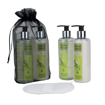 SU ORDINAZIONE Set regalo Bauty oil Shampodoccia , Crema corpo e spugnetta