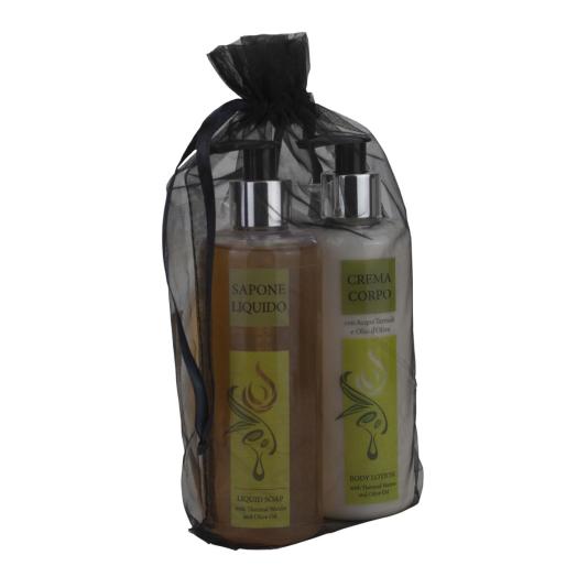 SU ORDINAZIONE Set regalo Beauty oil Sapone liquido, crema corpo e spugnetta scrub SU ORDINAZIONE Set regalo Beauty oil Sapone liquido, crema corpo e spugnetta scrub