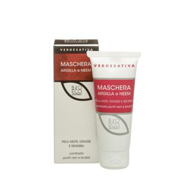 Maschera viso Argilla e Neem tubo 75 ml Maschera viso Argilla e Neem tubo 75 ml