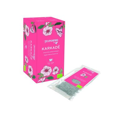 Infuso in filtri di KARKADE' IBISCO biologico scatola da 15 filtri Infuso in filtri di KARKADE' IBISCO biologico scatola da 15 filtri