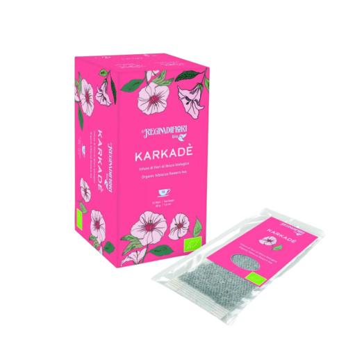 Infuso in filtri di KARKADE' IBISCO biologico scatola da 15 filtri Infuso in filtri di KARKADE' IBISCO biologico scatola da 15 filtri