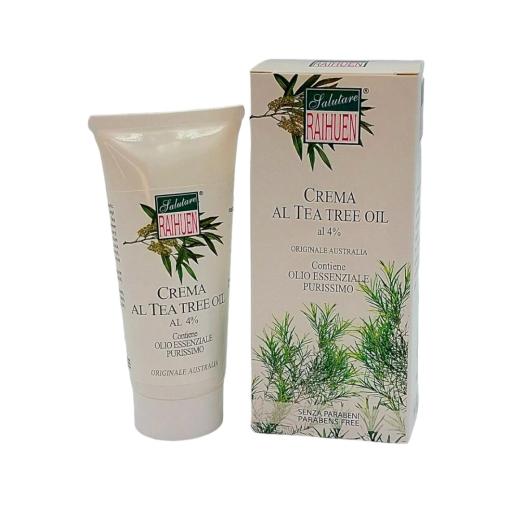 Crema al Tea Tree al 4% Lenitiva Protettiva tubo da 100 ml Crema al Tea Tree al 4% Lenitiva Protettiva tubo da 100 ml