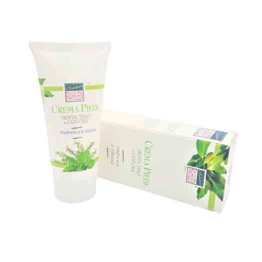Crema Piedi alla Menta,Timo,Canfora tubo 200ml. Crema Piedi alla Menta,Timo,Canfora tubo 200ml.