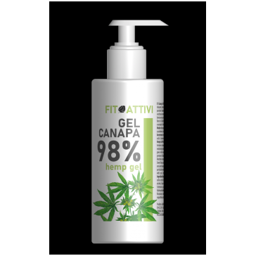Flacone di gel a base di Canapa 98% e altre erbe Piccolo  da 100 ml.