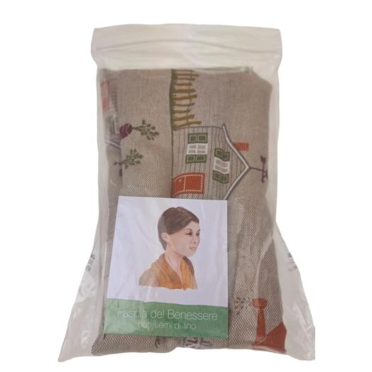 Fascia con Semi di Lino Caldo Freddo 46x13 cm. Fascia con Semi di Lino Caldo Freddo 46x13 cm.