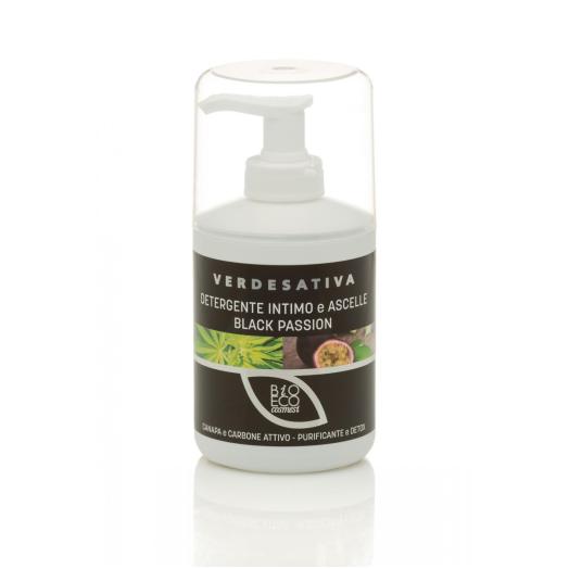 Detergente Intimo e Ascelle canapa e carbone attivo dispenser 250 ml