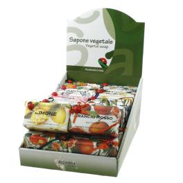 Espositore Coccinella da 30 saponette  da 200 gr.con coccinella di legno