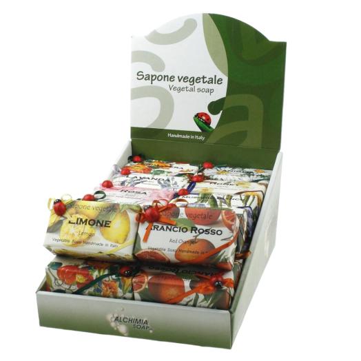 Espositore Coccinella da 30 saponette  da 200 gr.con coccinella di legno