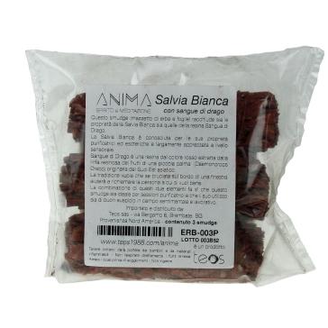 Salvia Bianca e SANGUE DI DRAGO da Bruciare Pacco da 3 Tronchetti