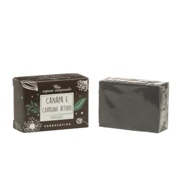Bio sapone concentrato Canapa e Carbone 100 gr