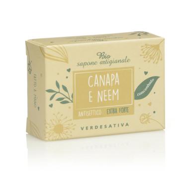 Bio Sapone Extra Forte Neem e Canapa 100 gr Bio Sapone Extra Forte Neem e Canapa 100 gr