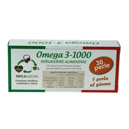 Integratore  Omega 3 1000  30 perle. Integratore  Omega 3 1000  30 perle.