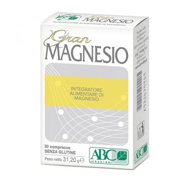 Integratore Gran Magnesio senza Glutine per il Benessere dell'Organismo 30 CPS.