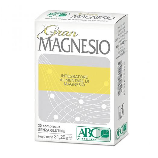 Integratore Gran Magnesio senza Glutine per il Benessere dell'Organismo 30 CPS.