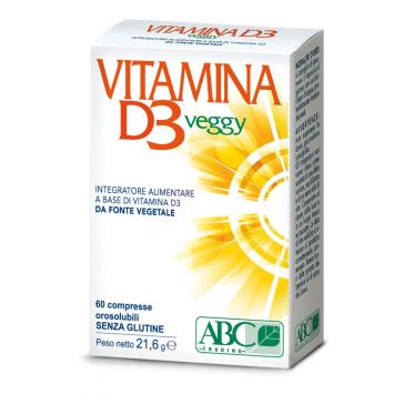 Compresse Orosolubili senza Glutine Vitamina D3 Veggy 60 cpr. Compresse Orosolubili senza Glutine Vitamina D3 Veggy 60 cpr.