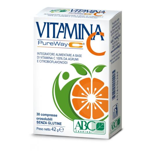 Integratore Alimentare Vitamina C senza Glutine 30 Compresse Orosolubili Integratore Alimentare Vitamina C senza Glutine 30 Compresse Orosolubili