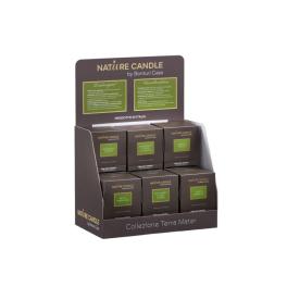 Espositore da banco Terra Mater con 24 Candele da 180 grammi cad