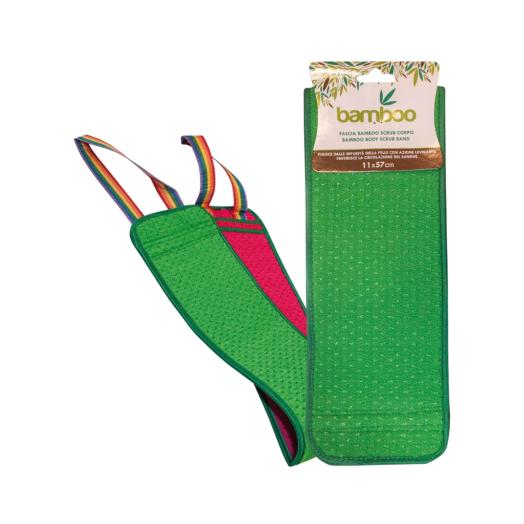 Fascia in Fibra di  Bamboo Verde Scrub Corpo Pacco da 10 pz. Fascia in Fibra di  Bamboo Verde Scrub Corpo Pacco da 10 pz.
