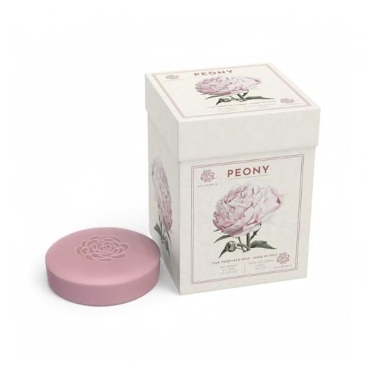 Scatola linea Fiorentini alla Peonia con 3 saponette da 150 gr. Scatola linea Fiorentini alla Peonia con 3 saponette da 150 gr.
