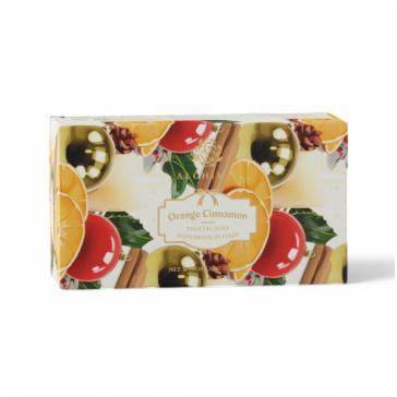 Sapone natalizio solido vegetale Xmas alla Cannella e Arancio 200 gr.