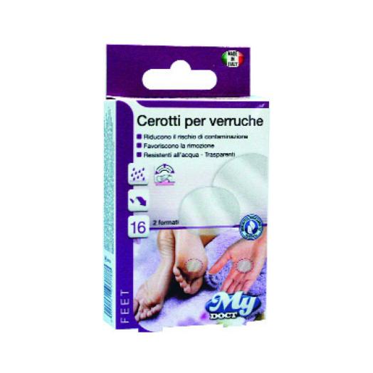 Cerotti per Verruche Resistenti all Acqua Favoriscono la Rimozione 16 pz.