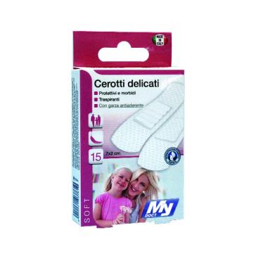 Cerotti Delicati Protettivi con Garza Antiaderente Confezione 15 pz. Cerotti Delicati Protettivi con Garza Antiaderente Confezione 15 pz.
