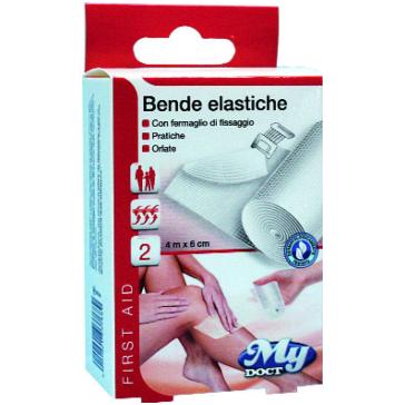 Bende Elastiche 4 mt x 6 cm confezioni da 2 pz