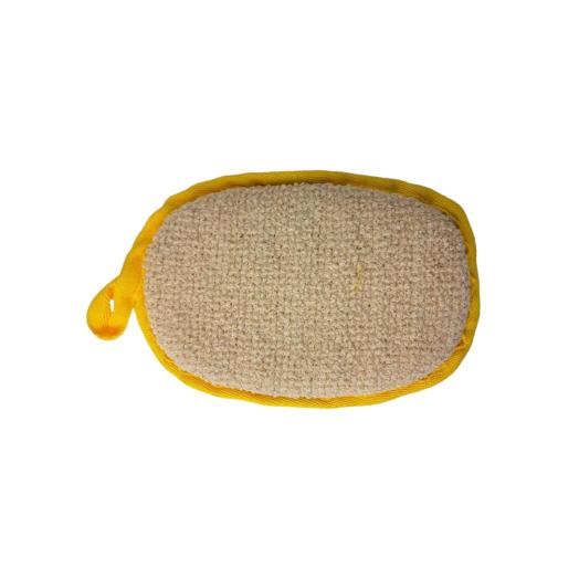 manopola di Sisal con pateletta per mano spessa 3 cm. alta 11cm e larga 11 cm