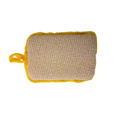 manopola di Sisal rettangolare con pateletta per mano spessa 3 cm. alta 11cm e larga 11 cm