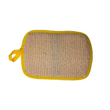 Pattina con pateletta per inserimento mano di Sisal e spugna  alta 17cm e larga 12 cm
