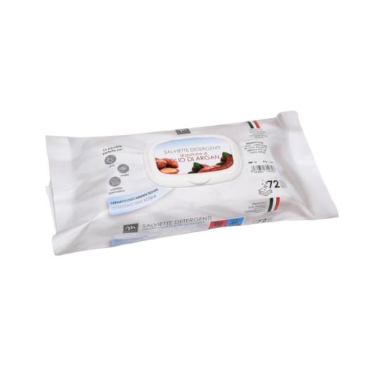 Confezione da 72 Salviette umidificate cm.15x16 Argan Confezione da 72 Salviette umidificate cm.15x16 Argan