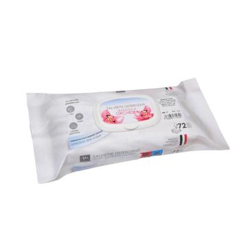 Confezione da 72 Salviette umidificate cm.15x16 Orchidea